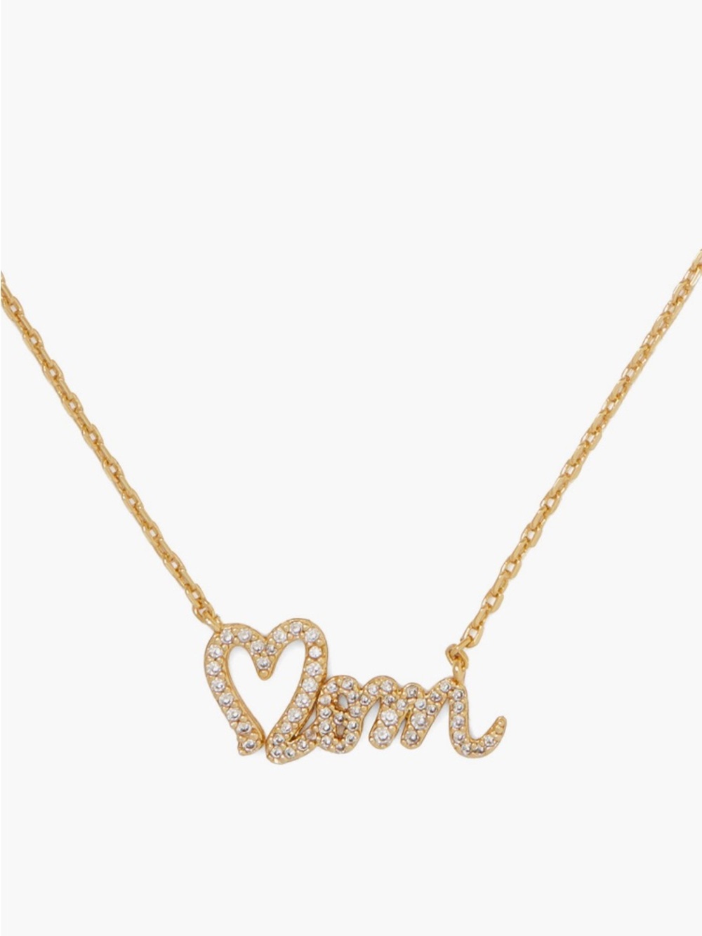 Kate Spade New York mom pavé pendant necklace